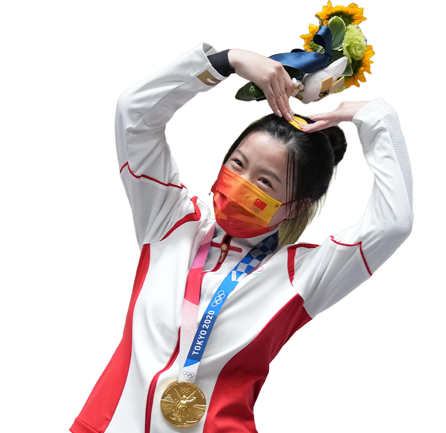 楊倩，追求一種極致的平靜楊 倩2020年東京奧運(yùn)會(huì)射擊女子10米氣步槍項(xiàng)目冠軍2020年東京奧運(yùn)會(huì)10米氣步槍混合團(tuán)體冠軍