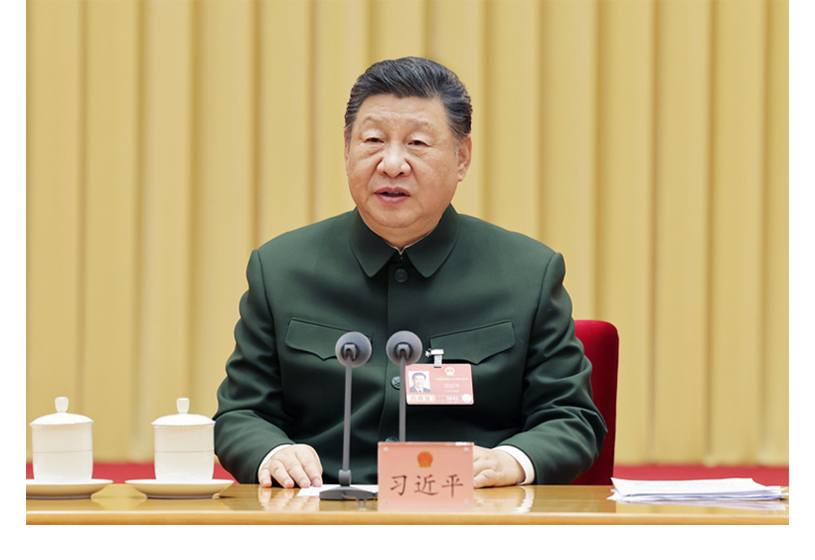 習(xí)近平出席解放軍和武警部隊(duì)代表團(tuán)全體會(huì)議